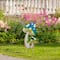 16" Blue & Green Double Spotted Mushrooms Outdoor Garden Stake